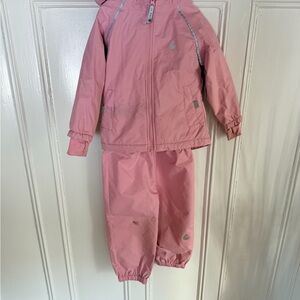Therm Pink Hooded Rain Jacket and Pants Set